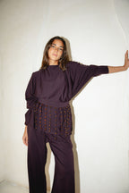 Diva Pants Set -Plum