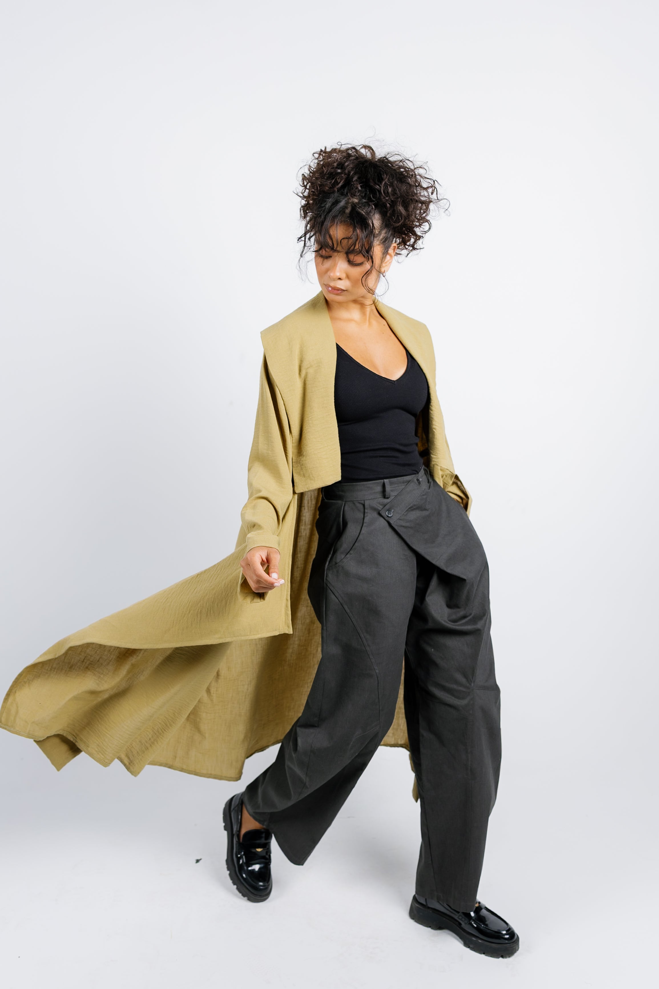 Sway Wrap Shirt - Yellow