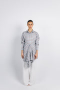 The Checkered Top - Brown