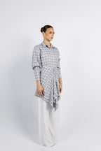 The Checkered Top - Brown