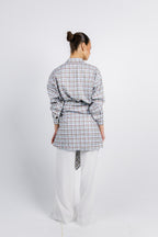 The Checkered Top - Brown