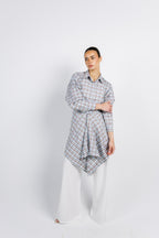The Checkered Top - Brown