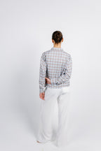 The Checkered Top - Brown