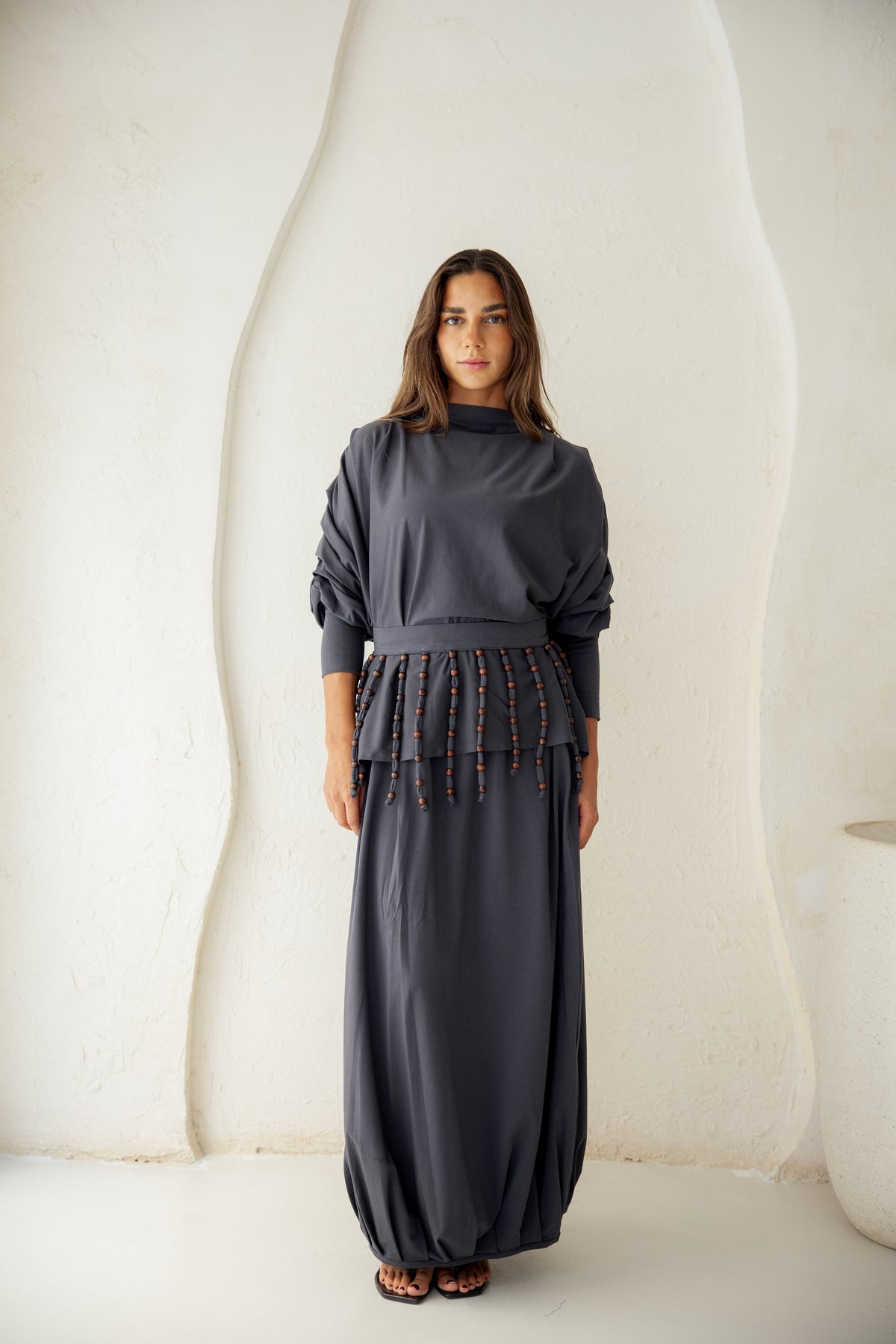 Diva Skirt Set - Gray