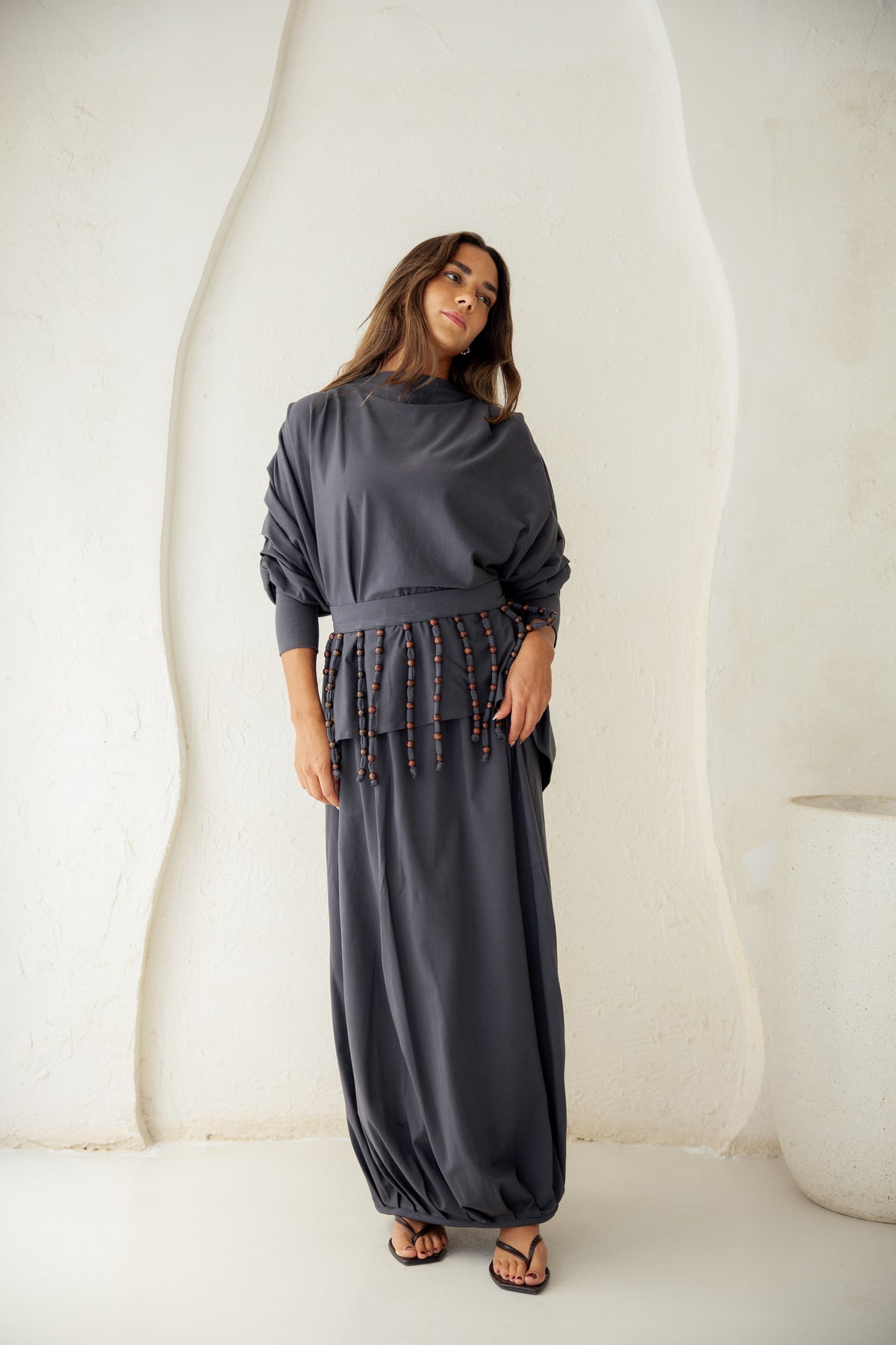 Diva Skirt Set - Gray