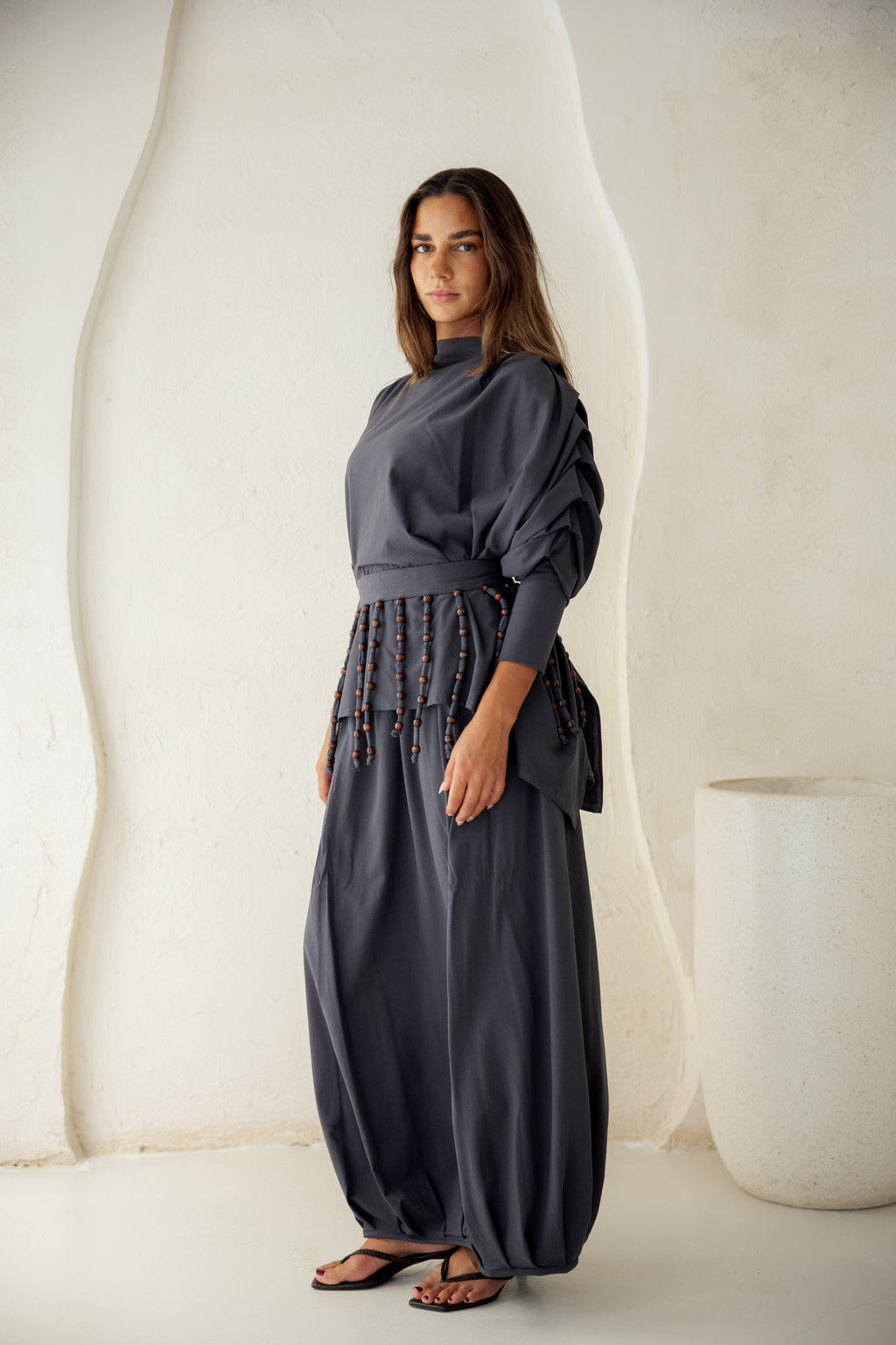 Diva Skirt Set - Gray