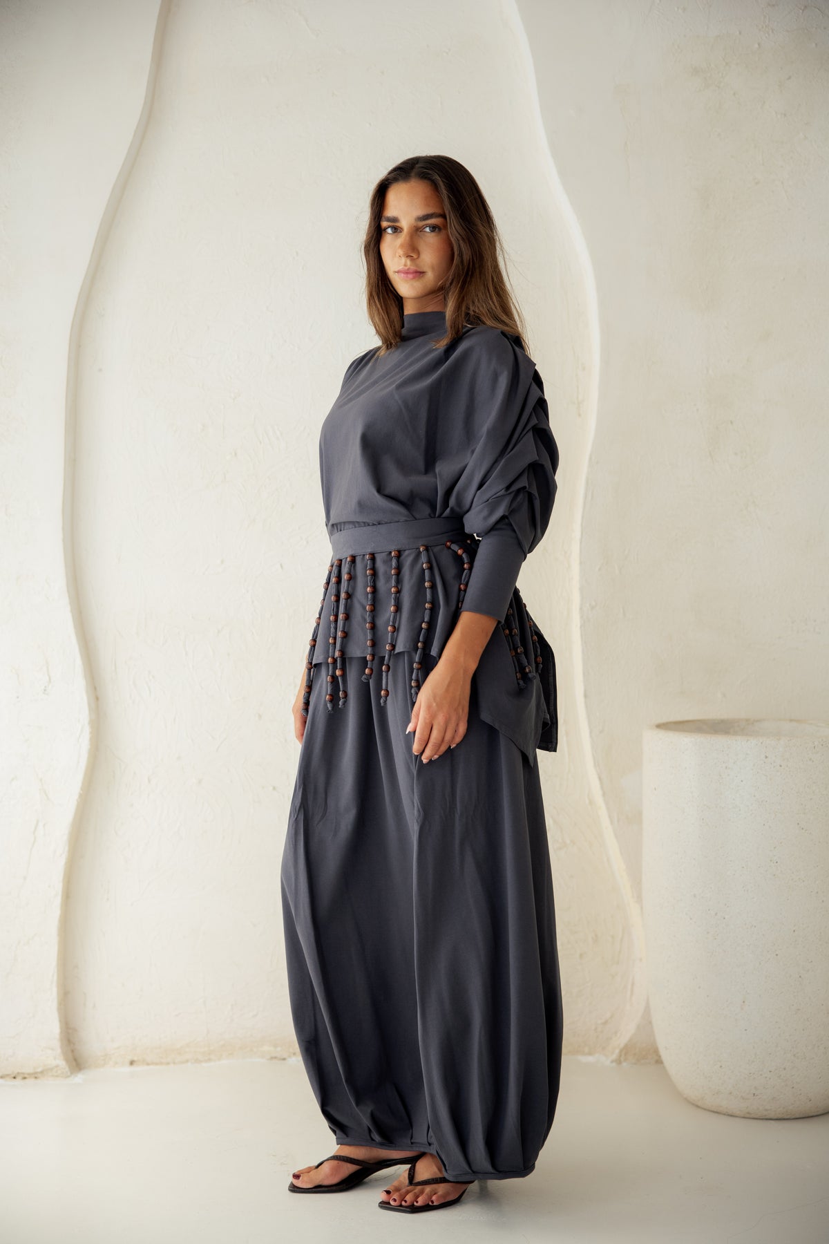 Diva Skirt Set - Gray