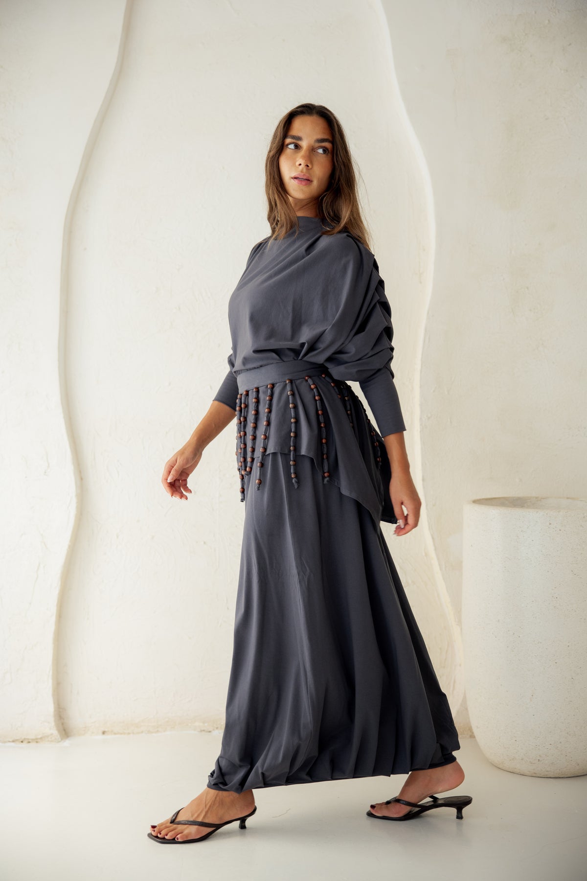 Diva Skirt Set - Gray
