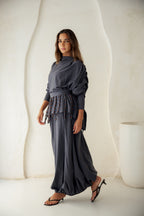 Diva Skirt Set - Gray