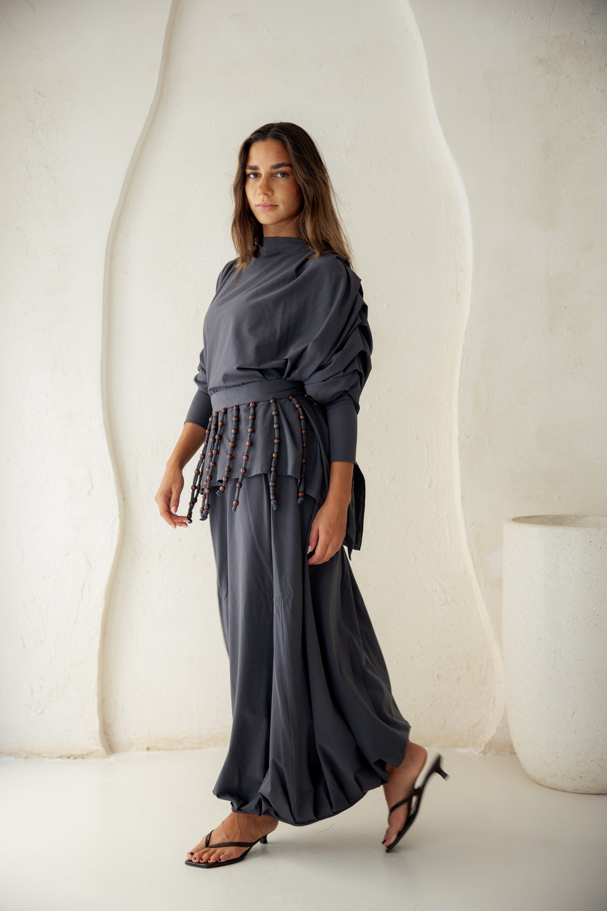 Diva Skirt Set - Gray