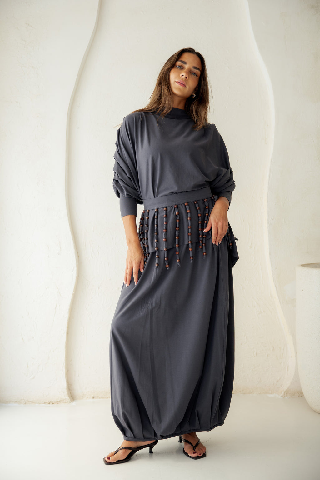 Diva Skirt Set - Gray