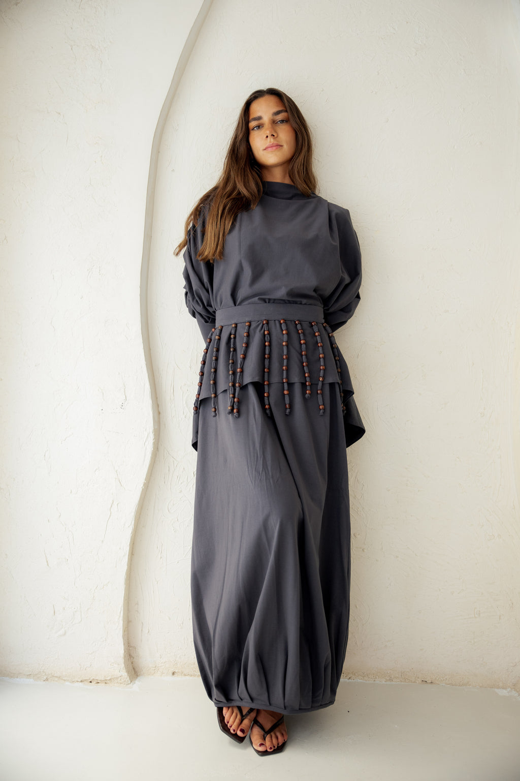 Diva Skirt Set - Gray