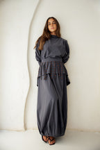 Diva Skirt Set - Gray