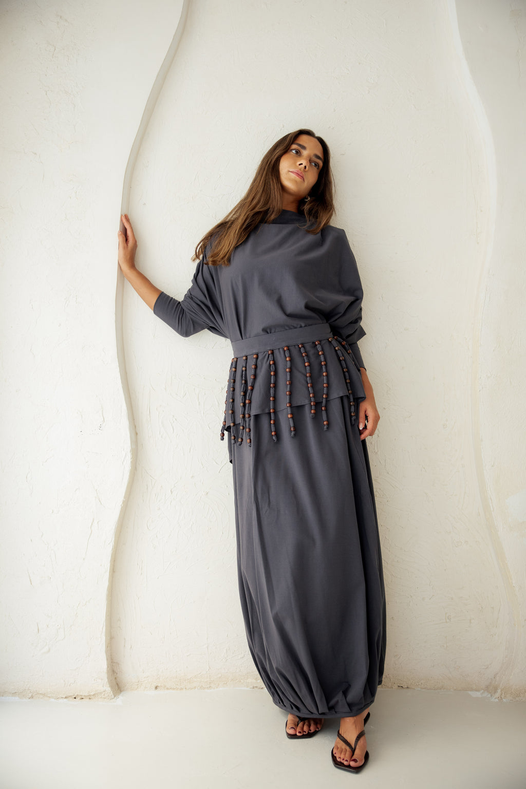 Diva Skirt Set - Gray