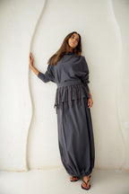 Diva Skirt Set - Gray