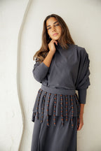 Diva Skirt Set - Gray