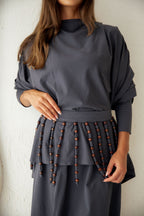 Diva Skirt Set - Gray