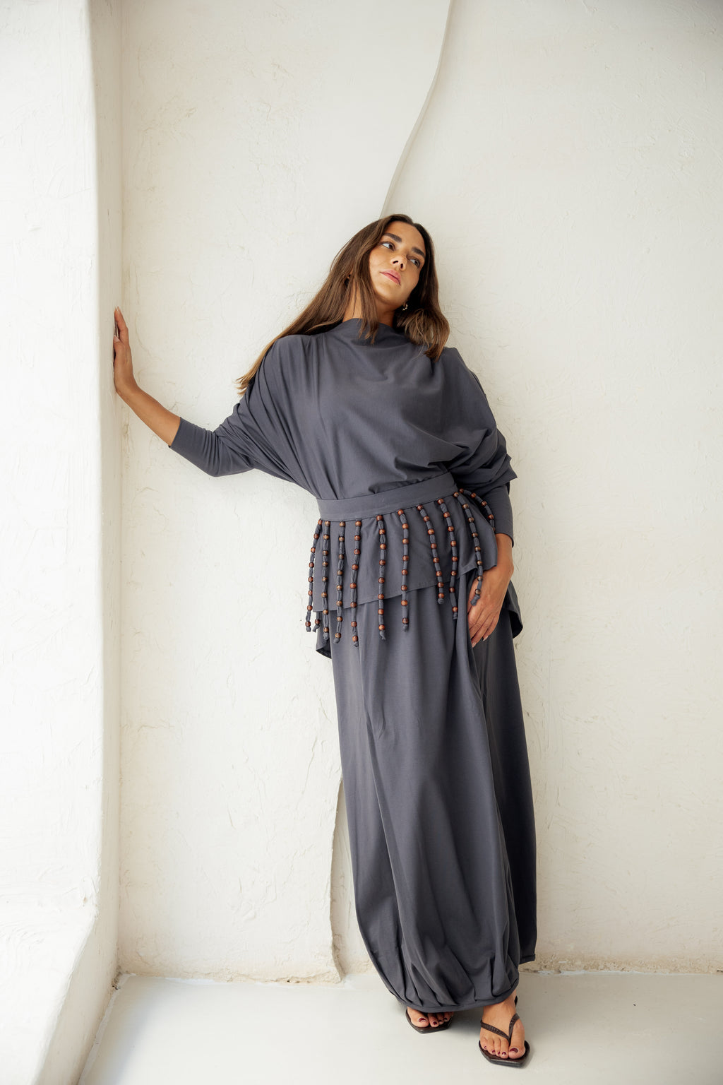 Diva Skirt Set - Gray