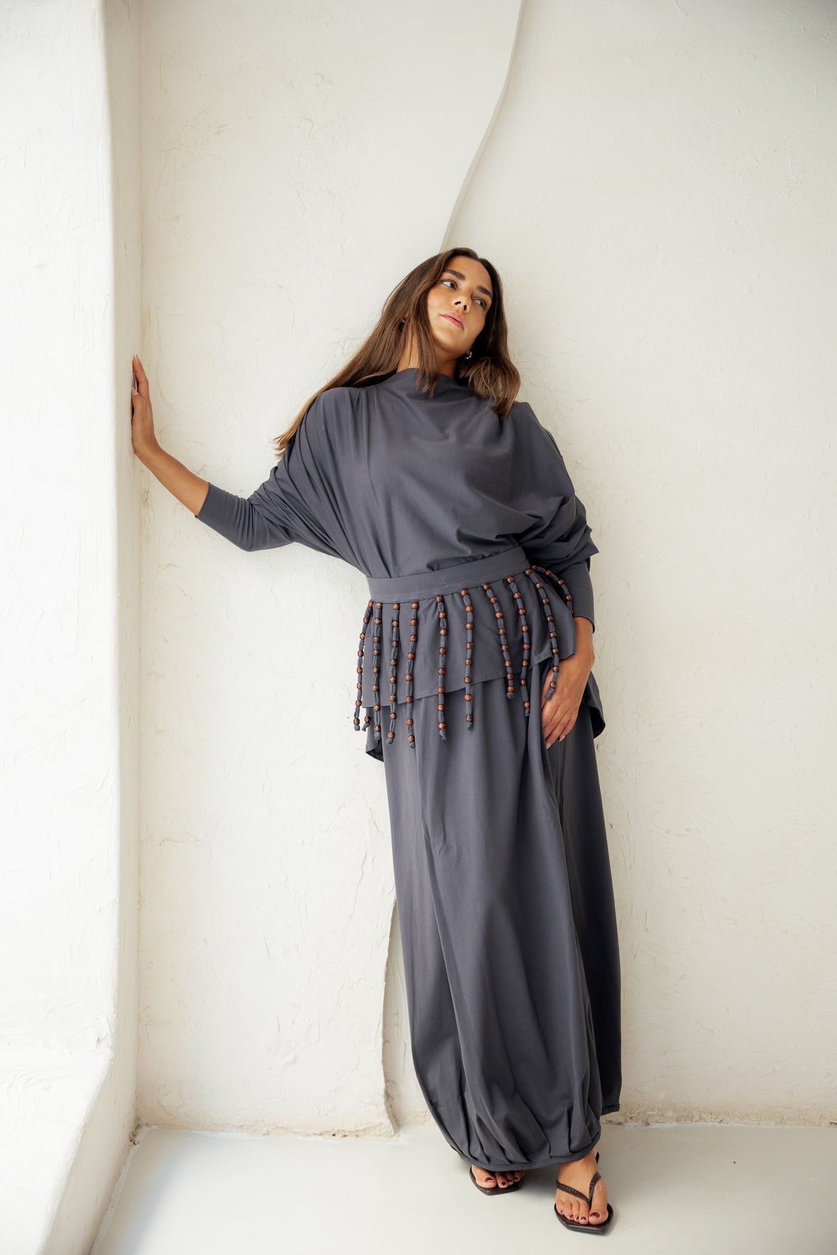 Diva Skirt Set - Gray