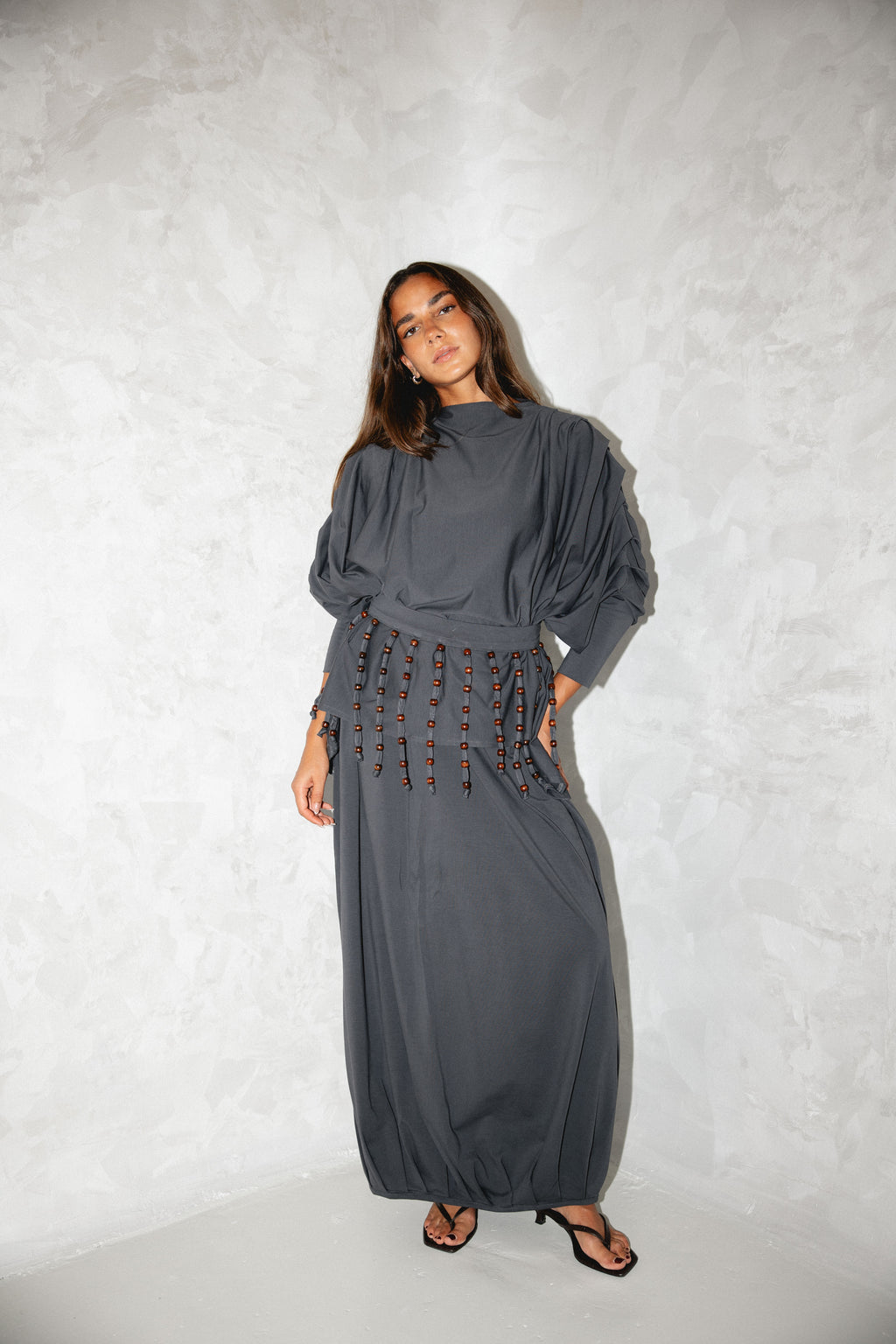 Diva Skirt Set - Gray