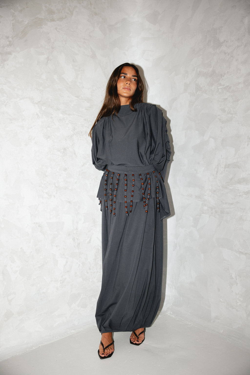 Diva Skirt Set - Gray