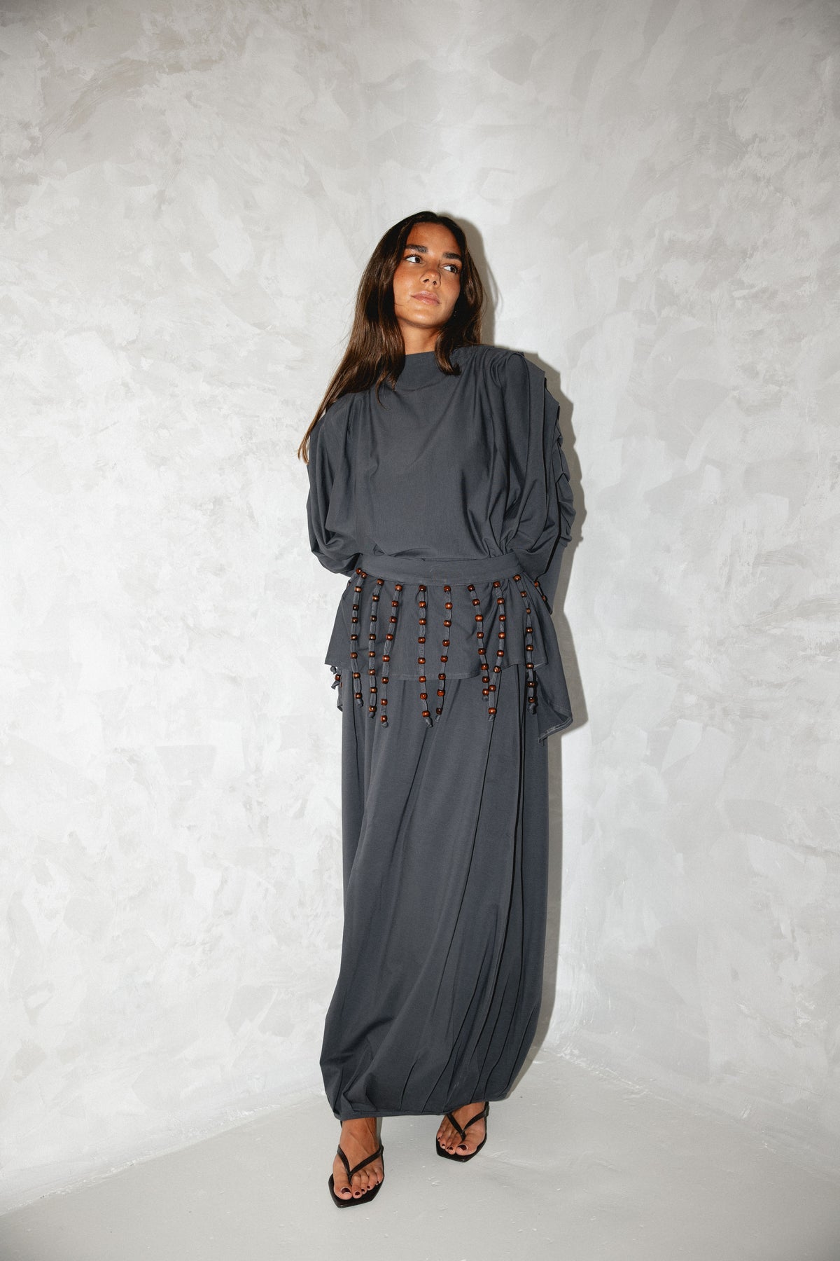 Diva Skirt Set - Gray
