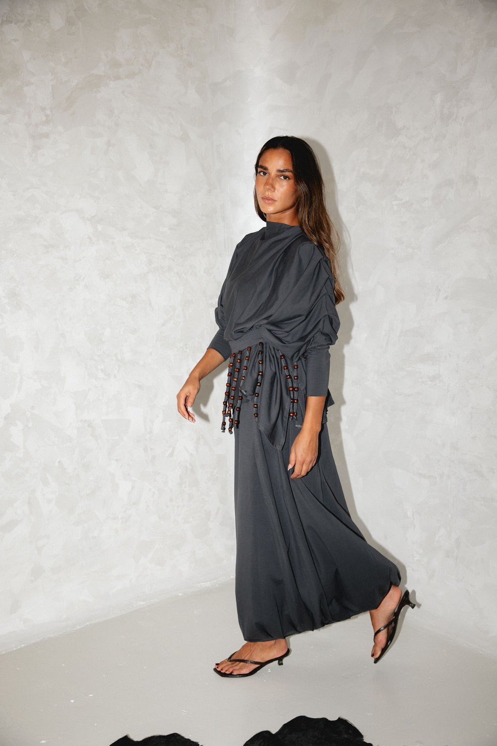 Diva Skirt Set - Gray