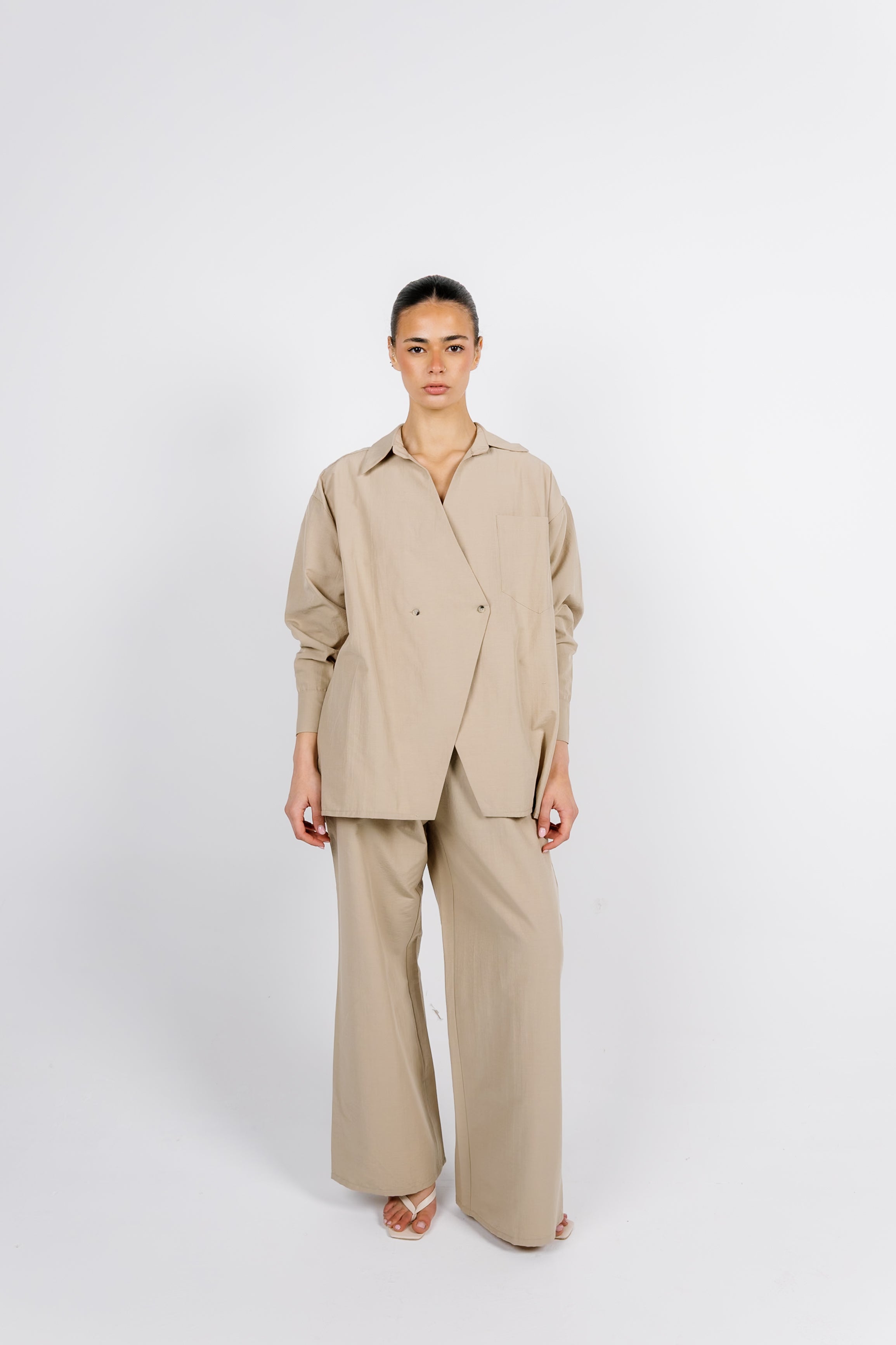 The Button Set - Beige