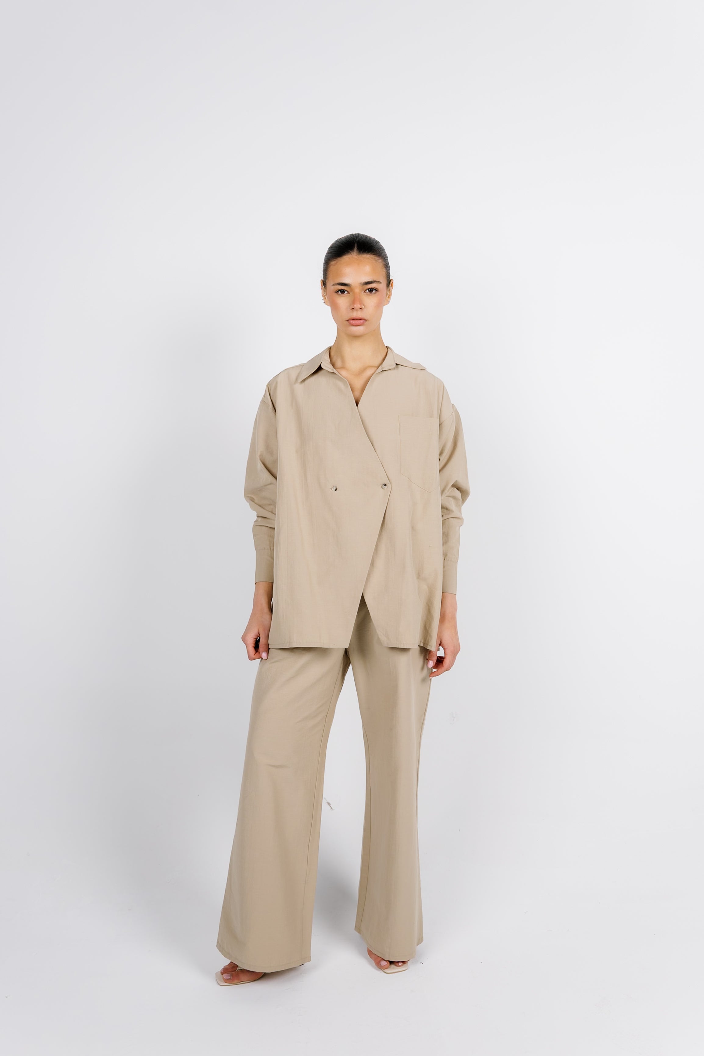 The Button Set - Beige