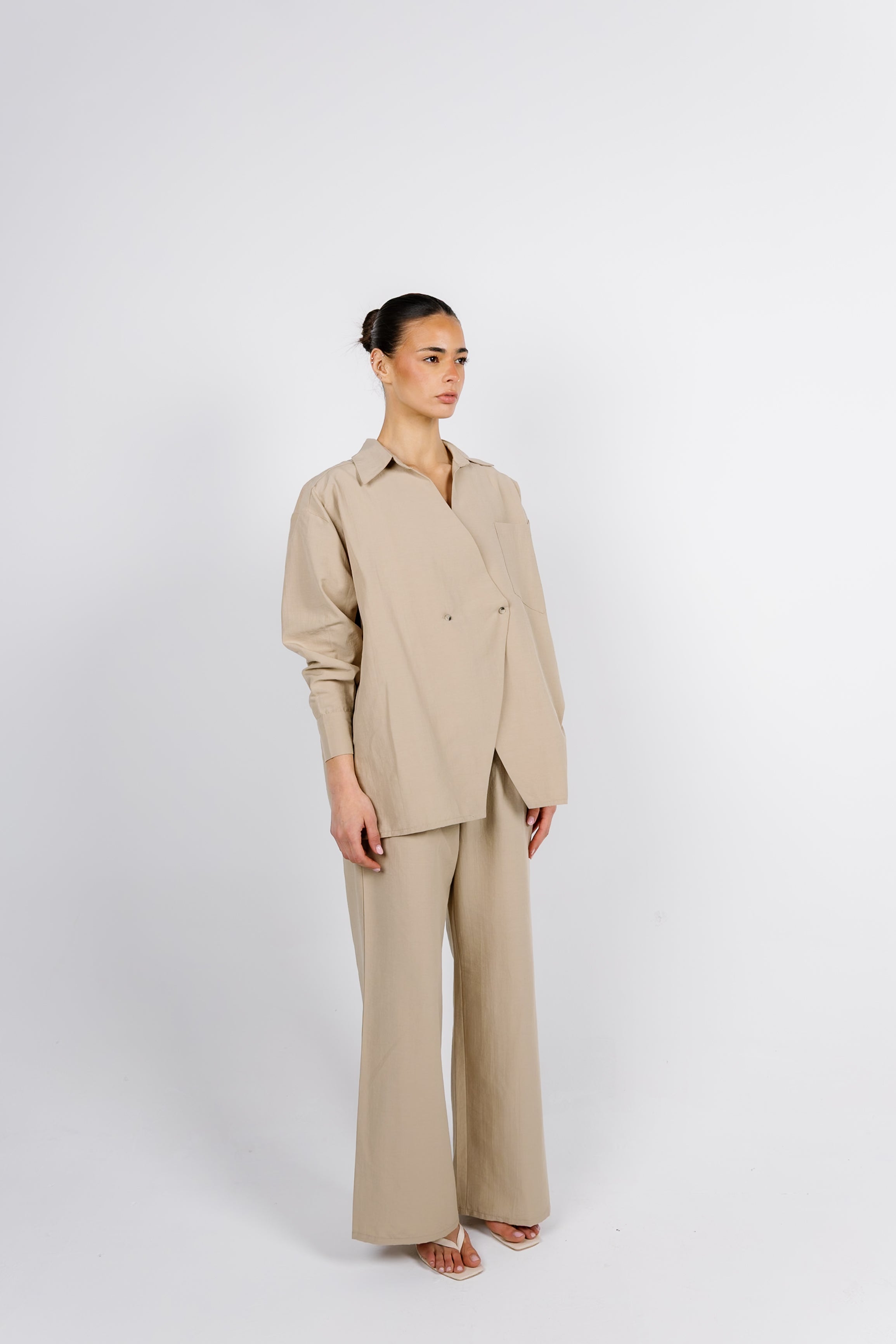 The Button Set - Beige