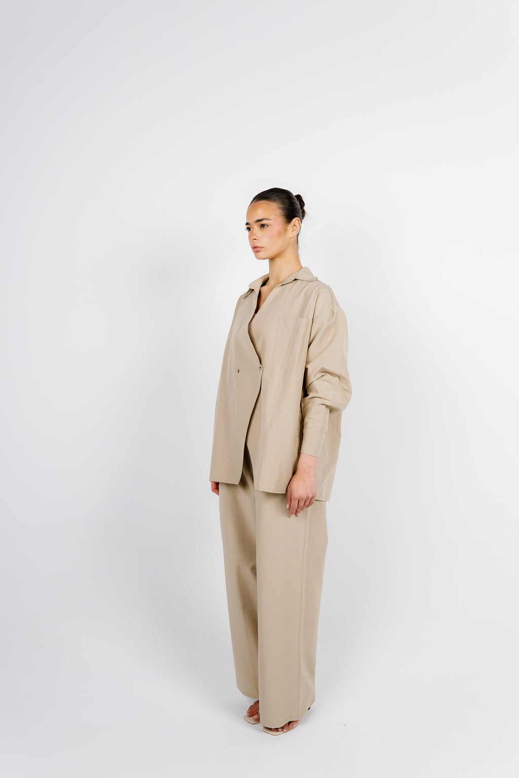 The Button Set - Beige