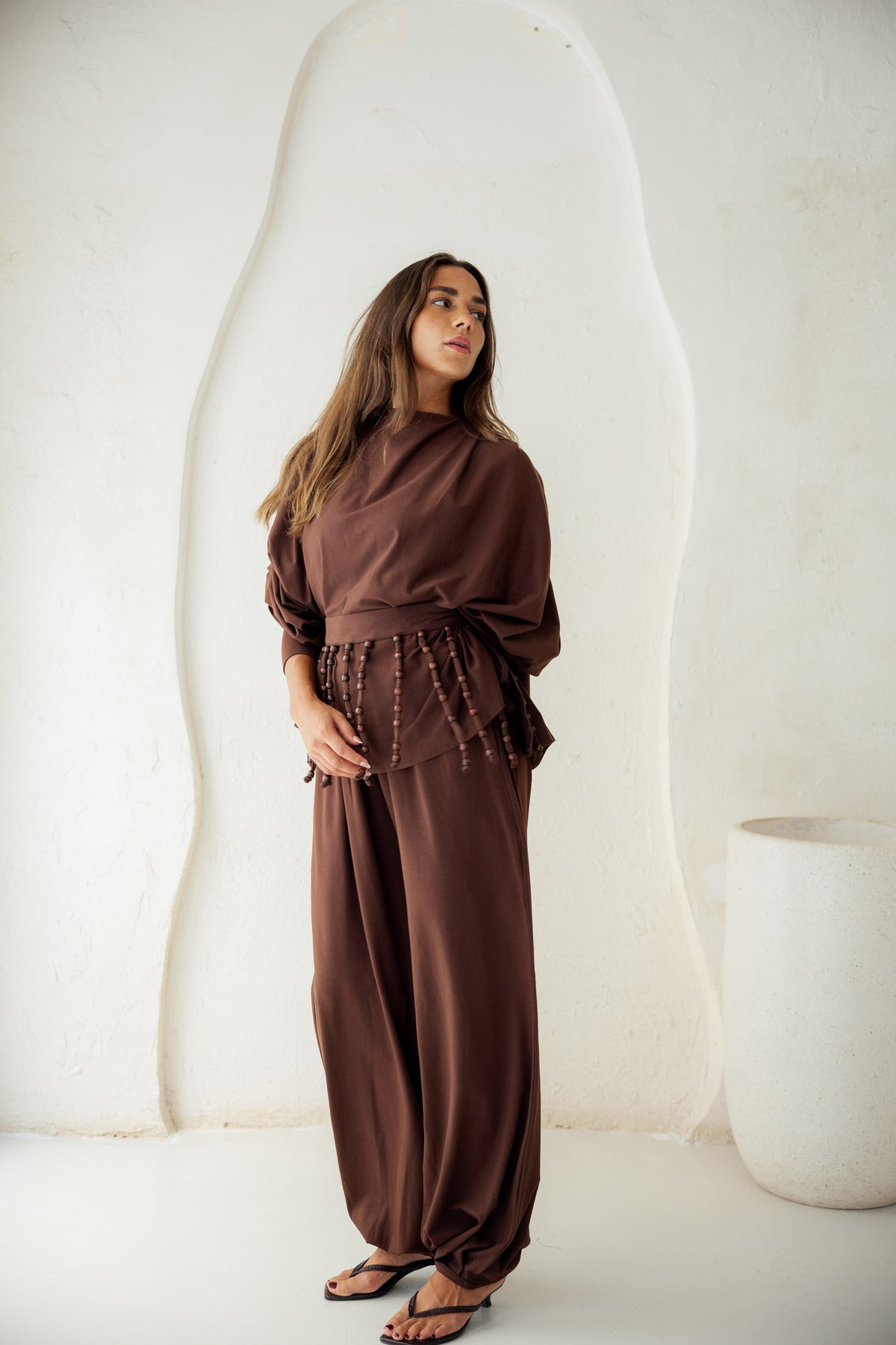 Diva Pants Set -Brown