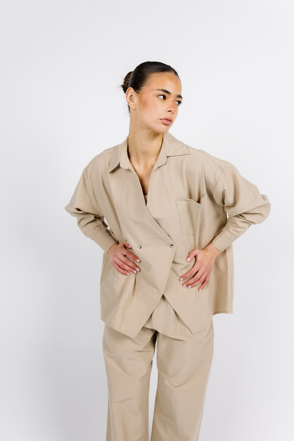 The Button Set - Beige
