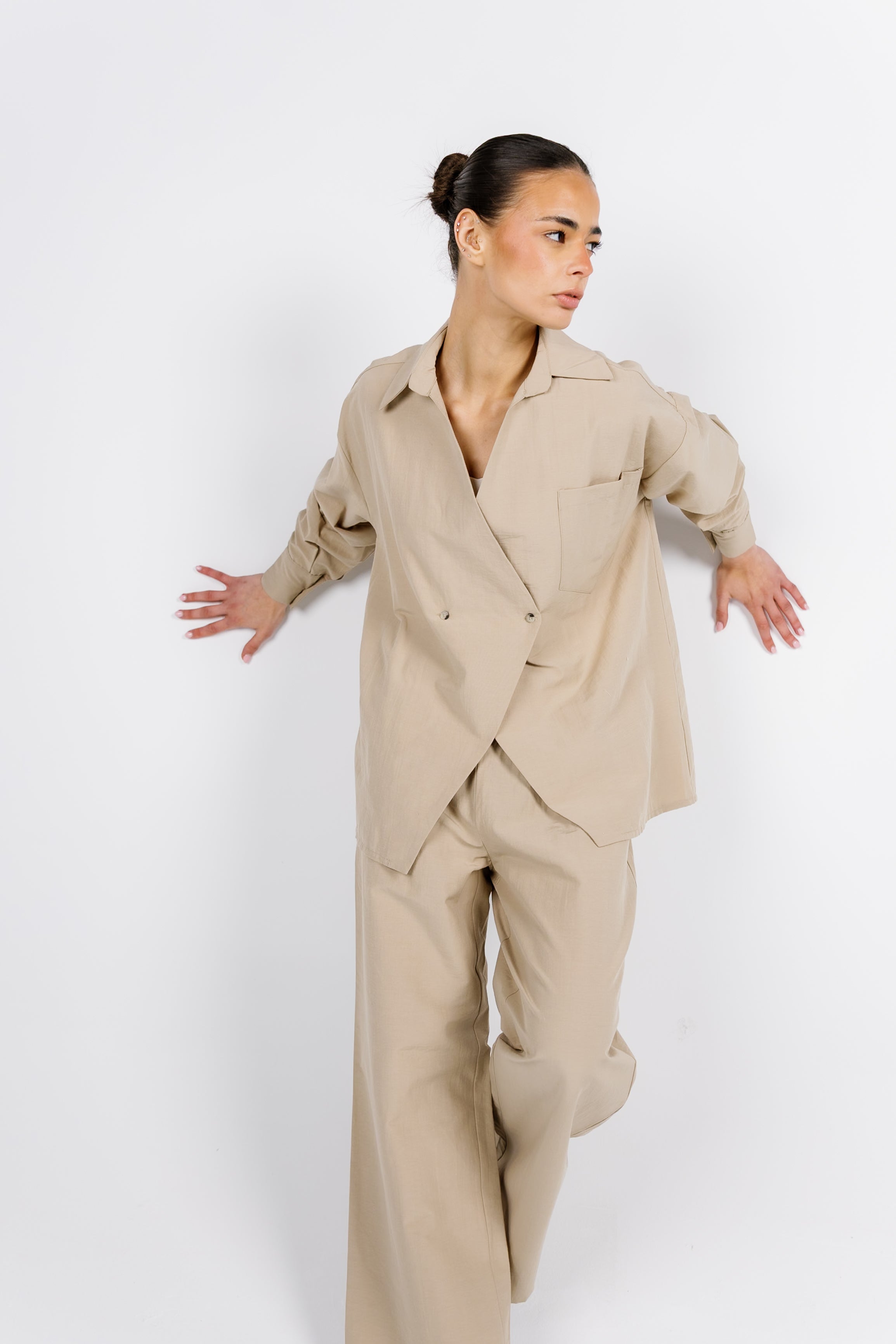 The Button Set - Beige