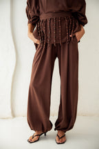 Diva Pants Set -Brown