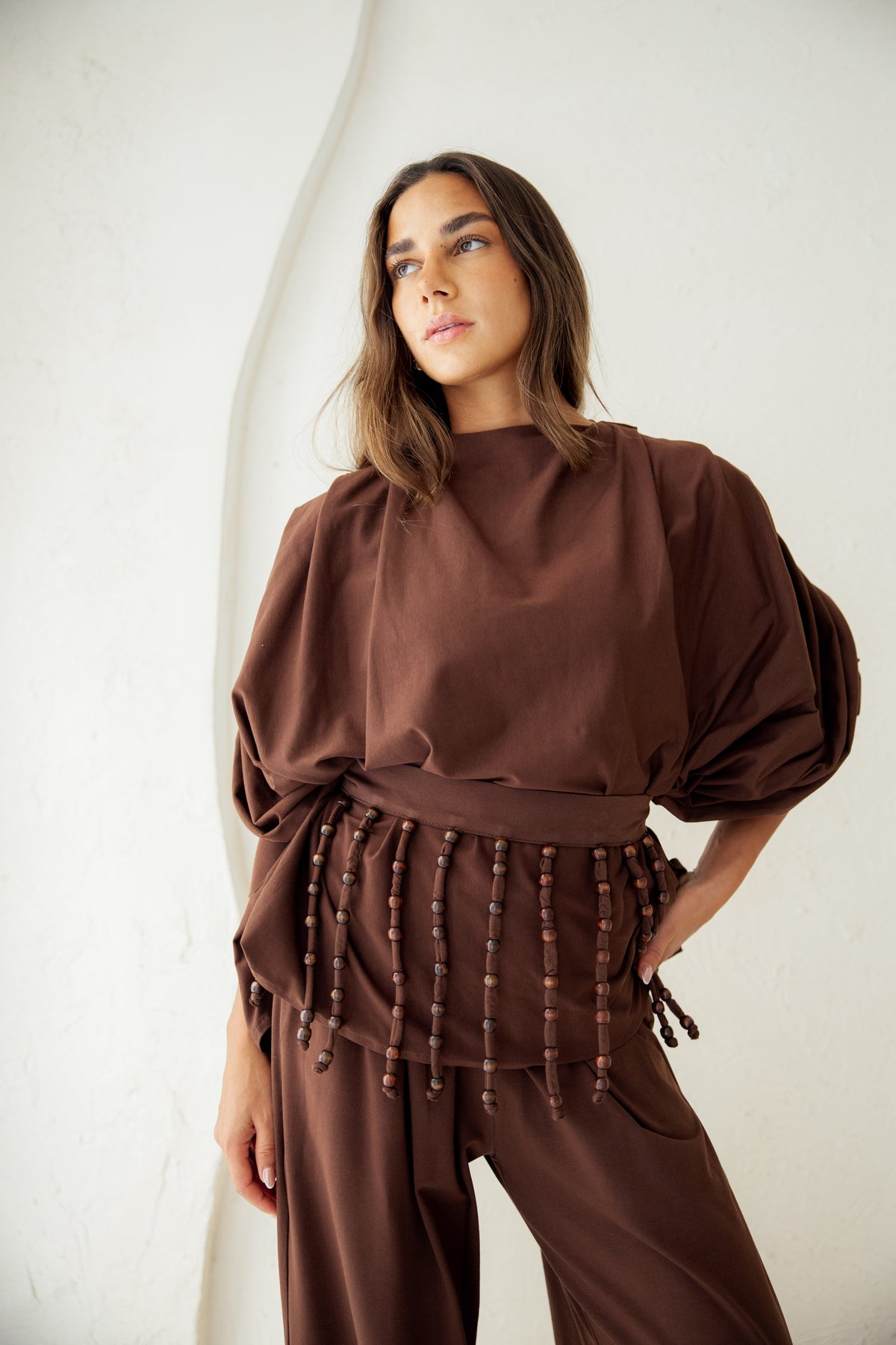 Diva Pants Set -Brown