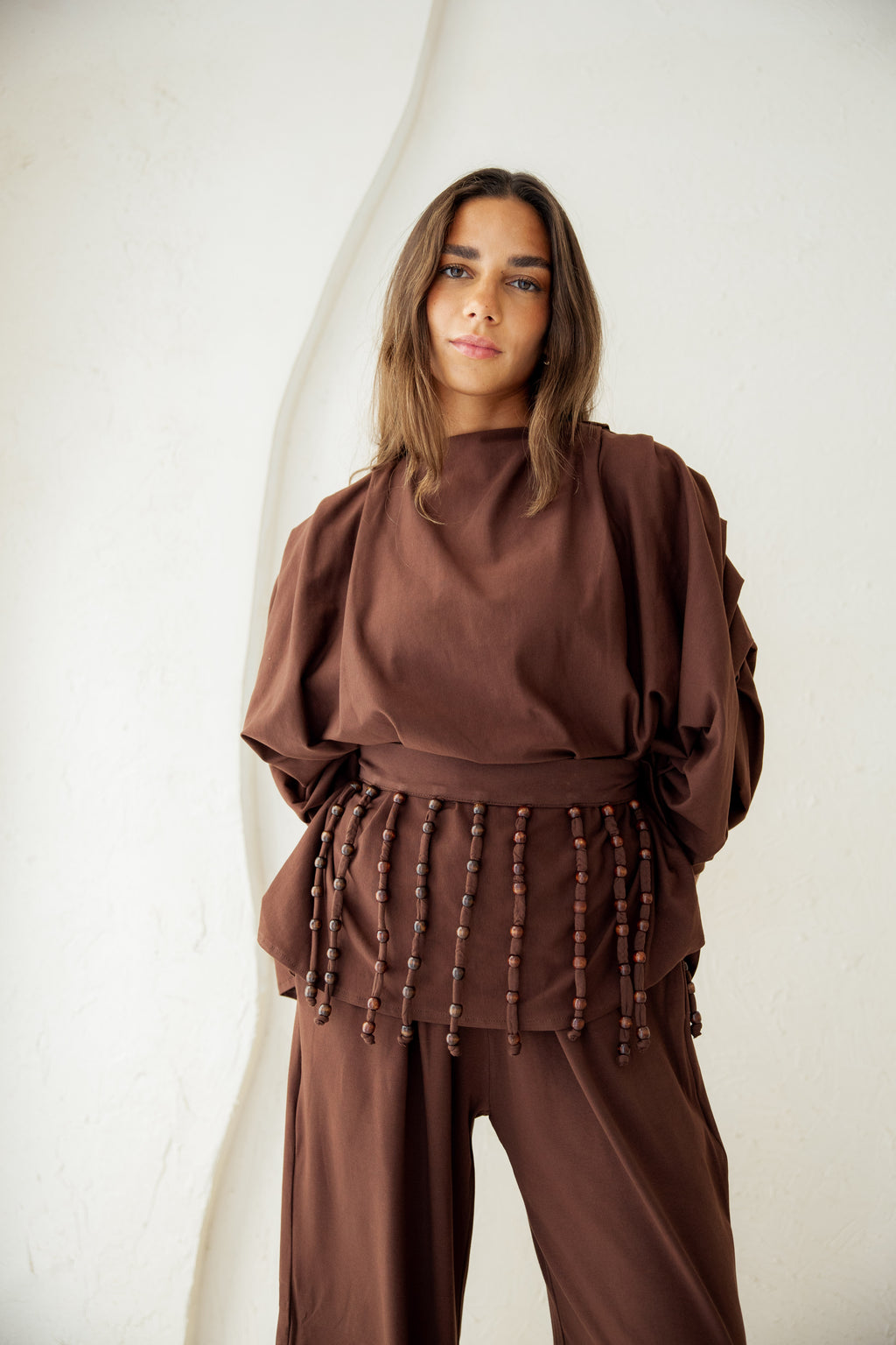 Diva Pants Set -Brown