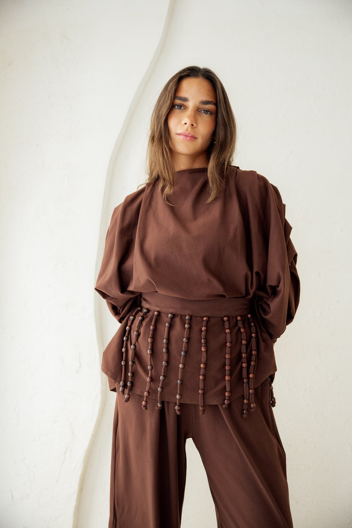 Diva Pants Set -Brown