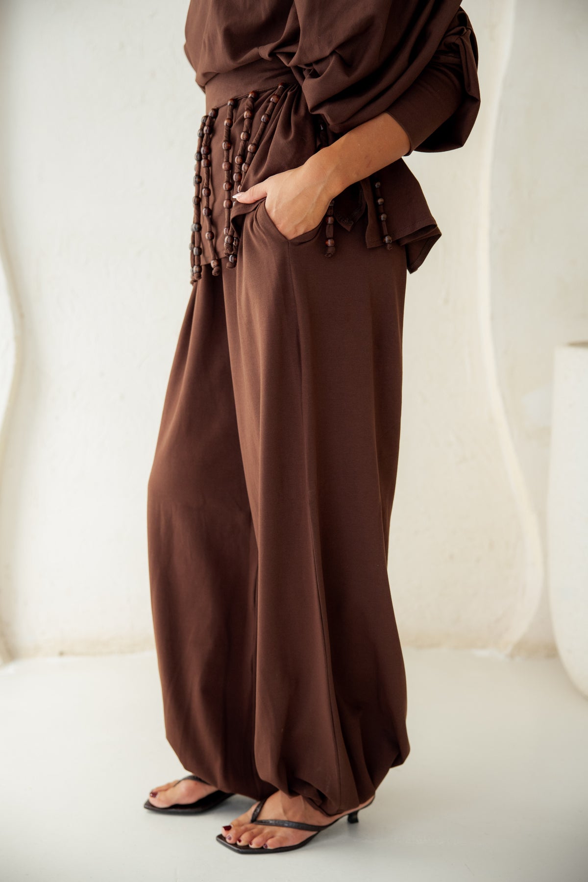 Diva Pants Set -Brown