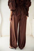 Diva Pants Set -Brown