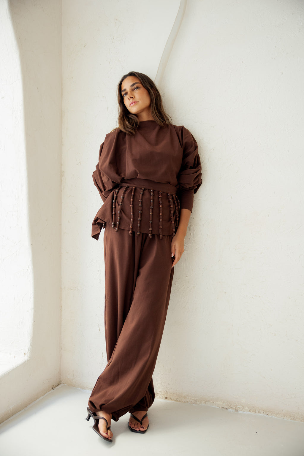 Diva Pants Set -Brown