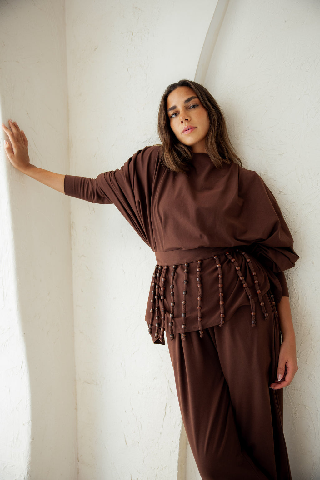 Diva Pants Set -Brown