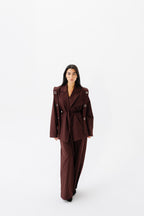 The Studded Affair Set - Burgundy