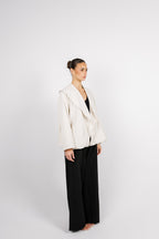 Offset Balloon Jacket - Cream