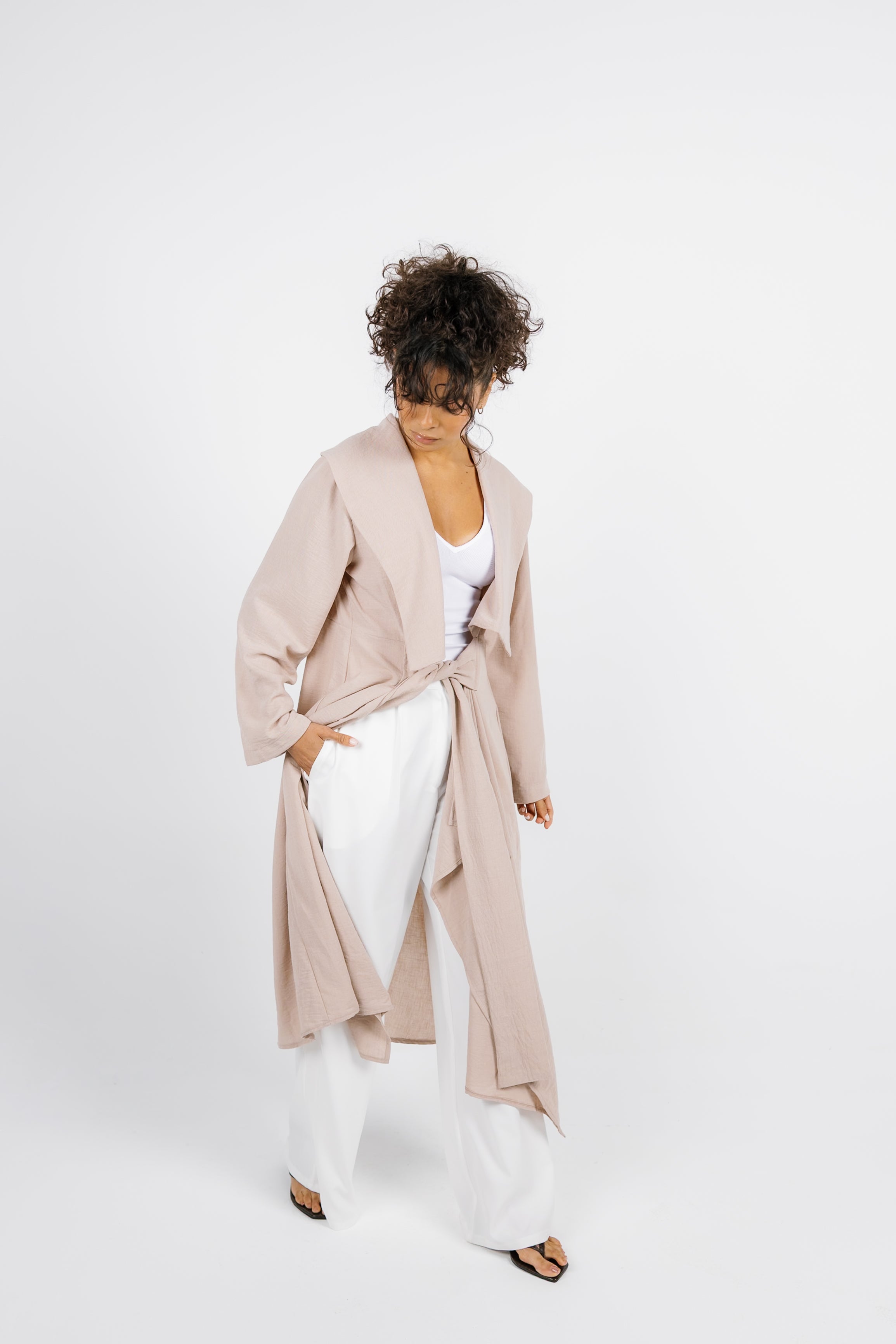 Sway Wrap Shirt - Cashmere