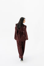 The Studded Affair Set - Burgundy