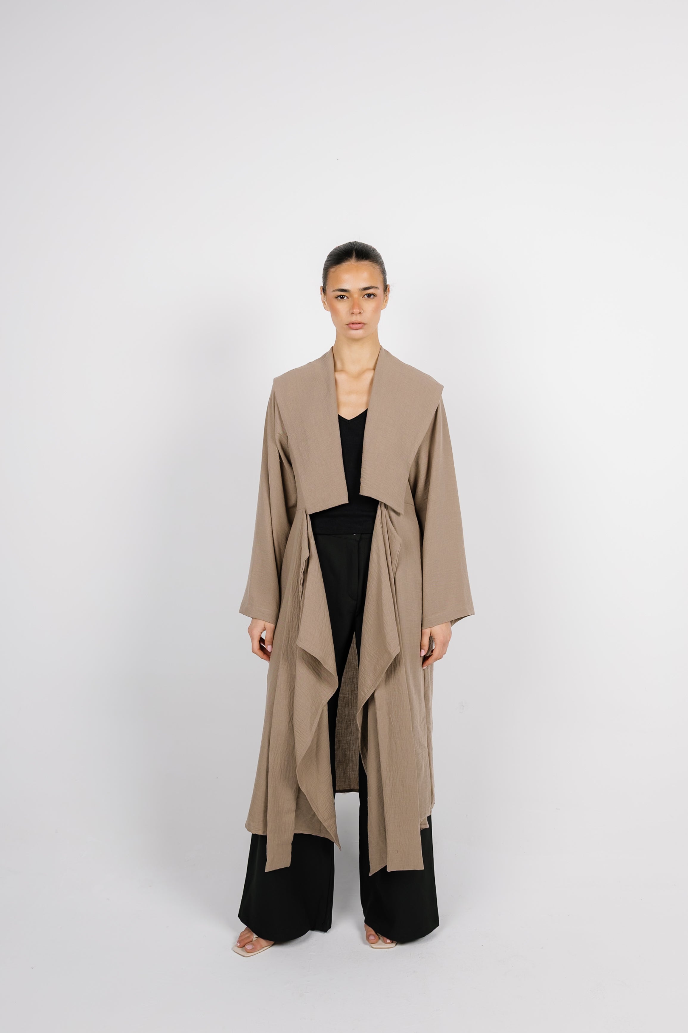 Sway Wrap Shirt - Coffee