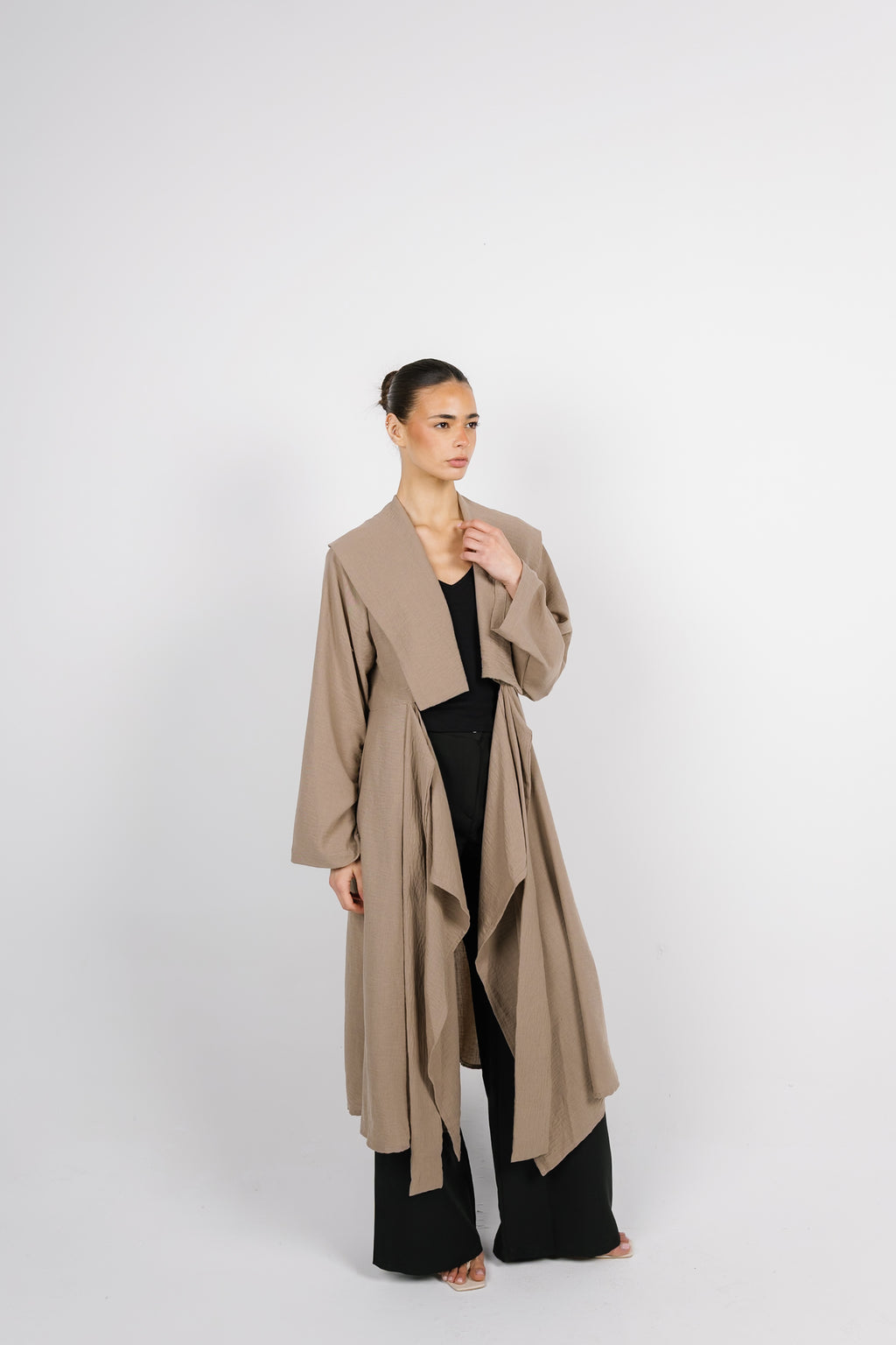 Sway Wrap Shirt - Coffee