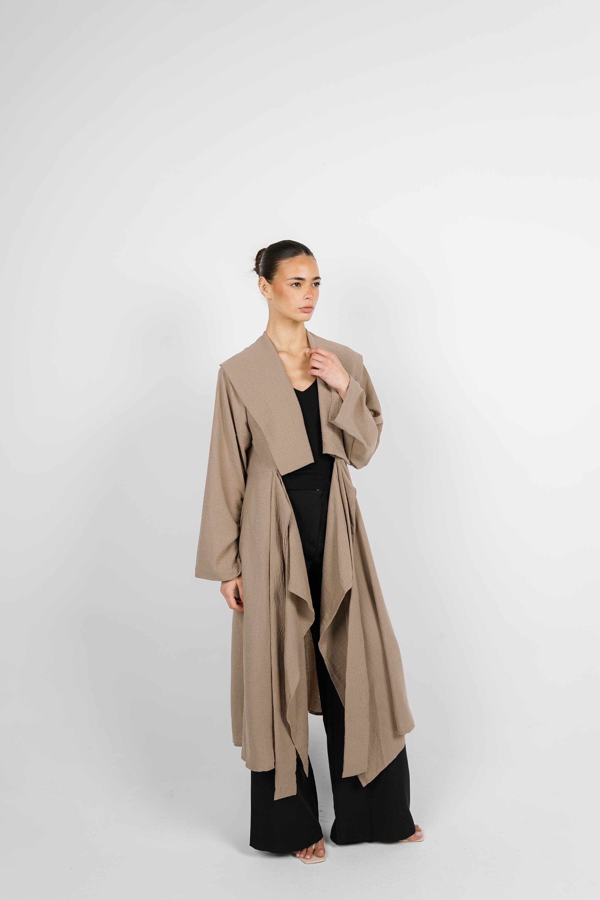 Sway Wrap Shirt - Coffee
