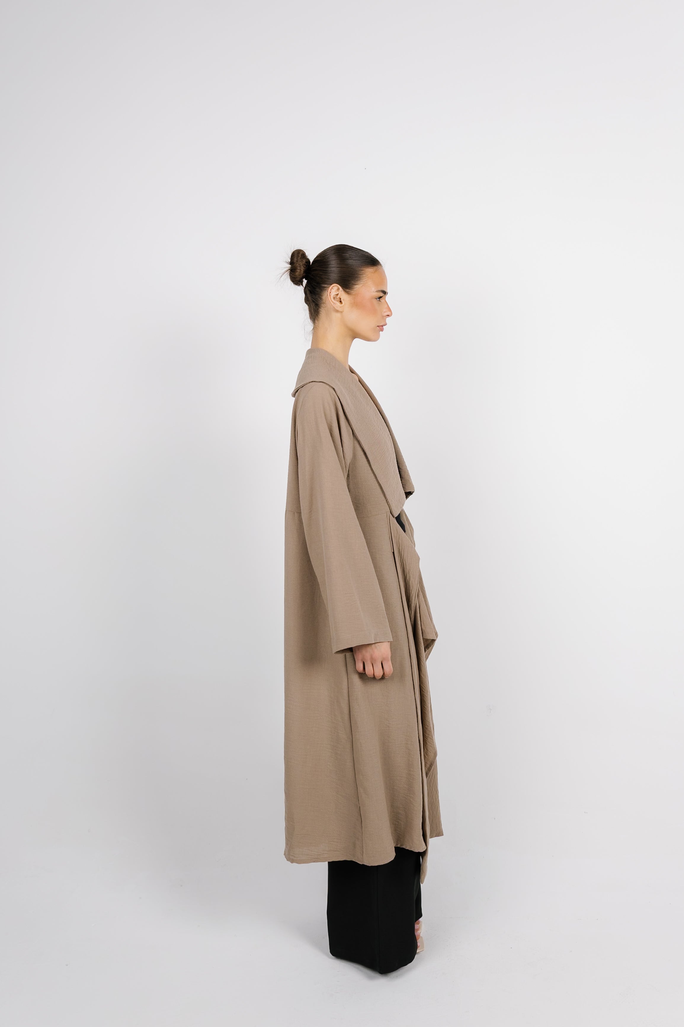 Sway Wrap Shirt - Coffee